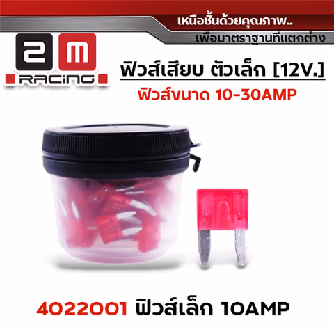 ฟิวส์เล็ก 10AMP (กล่องละ 100อัน) — 
