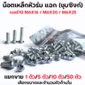 น็อตเหล็ก หัวร่ม ซุบซิ้ง #10 M6*25 (1แพ็ค/กก.) รูปที่ 4