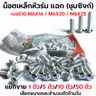 น็อตเหล็ก หัวร่ม ซุบซิ้ง #10 M6*25 (1แพ็ค/กก.) รูปที่ 5