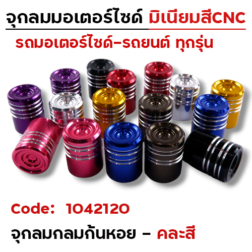 จุกลม (กลม) ก้นหอย - คละสี (60คู่/แผง)