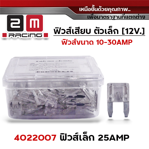 ฟิวส์เล็ก 25AMP (กล่องละ 100อัน)