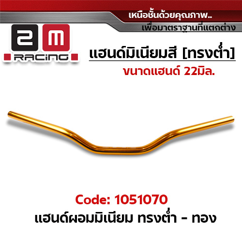 แฮนด์ผอมมิเนียม (ทรงต่ำ) - ทอง