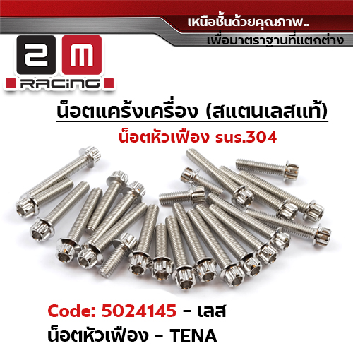 น็อตแคร้งเครื่องหัวเฟือง -เลส  Tena